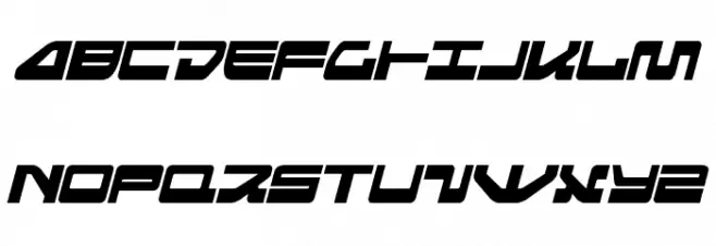 Searider Falcon Italic Polices MAJUSCULES