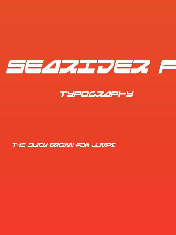 Searider Falcon Italic Poster