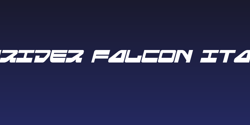 Searider Falcon Italic Social Header