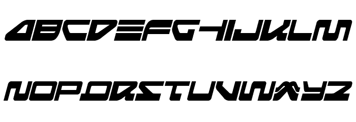 Searider Falcon Italic Font LOWERCASE