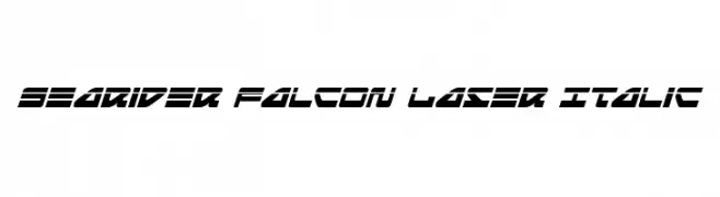 Searider Falcon Laser Italic  تنزيل الخطوط