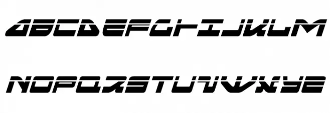 Searider Falcon Laser Italic Шрифта ВЕРХНИЙ