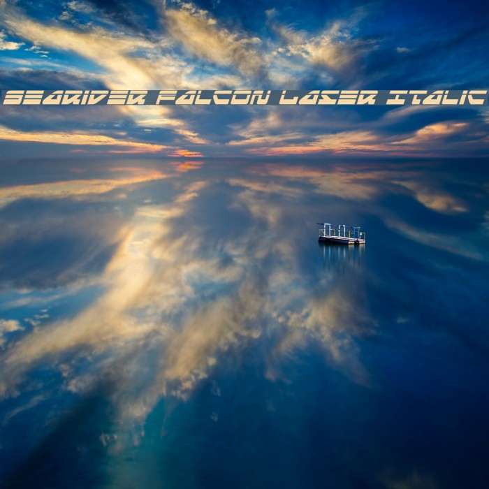 Searider Falcon Laser Italic Font examples