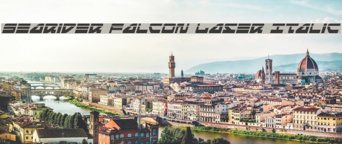 Searider Falcon Laser Italic Font examples