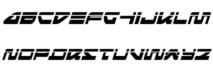 Searider Falcon Laser Italic Font LOWERCASE
