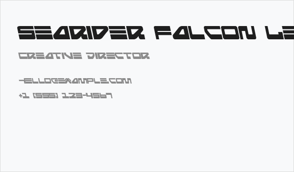 Searider Falcon Leftalic Business Card