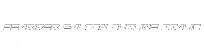 Searider Falcon Outline Italic  تنزيل الخطوط