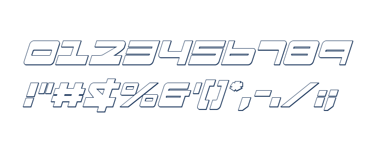Searider Falcon Outline Italic Other Characters