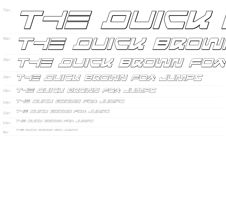 Searider Falcon Outline Italic Waterfall