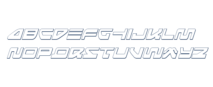 Searider Falcon Outline Italic Lowercase