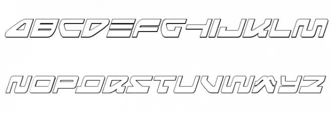 Searider Falcon Outline Italic 字体 小写