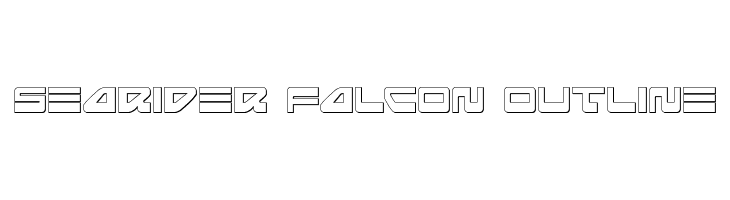 Searider Falcon Outline  Frei Schriftart Herunterladen