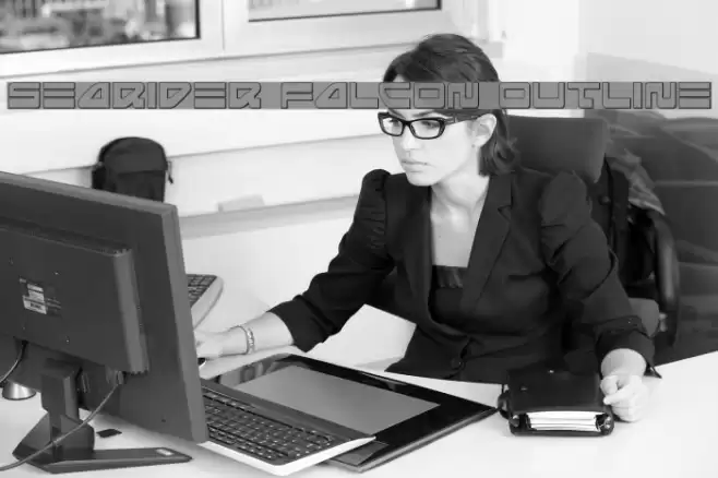 Searider Falcon Outline Font examples