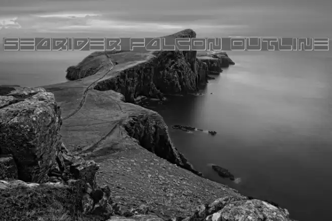 Searider Falcon Outline Font examples
