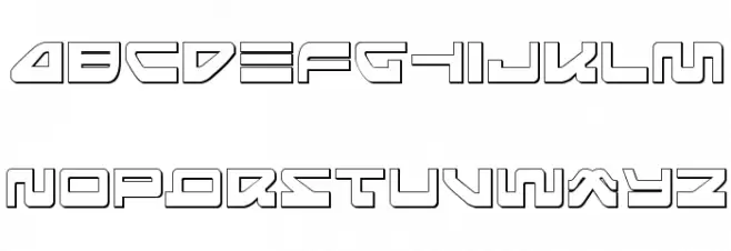Searider Falcon Outline Font LOWERCASE