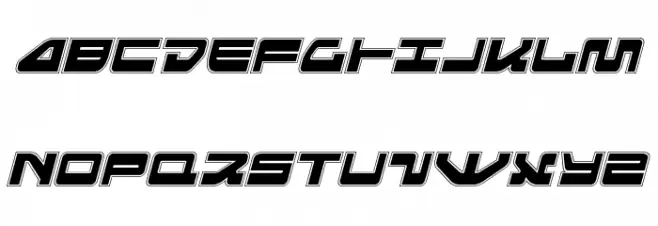 Searider Falcon Pro Italic Polices MAJUSCULES