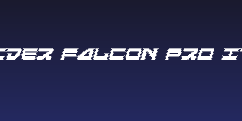Searider Falcon Pro Italic Social Header