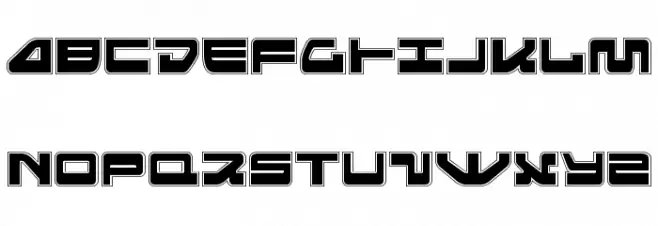 Searider Falcon Pro フォント 大文字