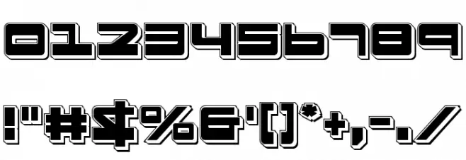 Searider Falcon Punch Font OTHER CHARS