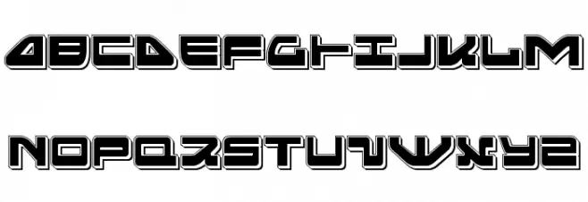 Searider Falcon Punch Schriftart Groß