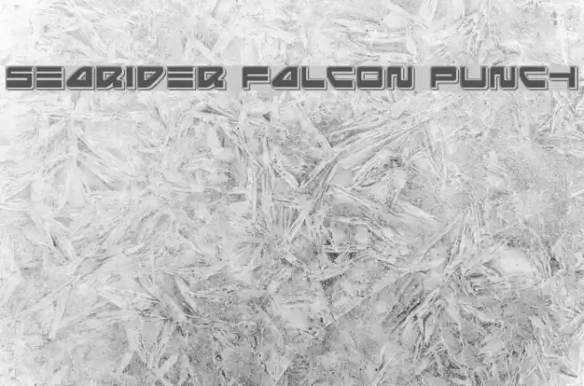 Searider Falcon Punch Font examples