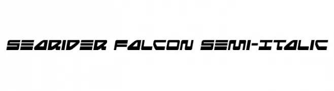 Searider Falcon Semi-Italic  Fuentes Gratis Descargar