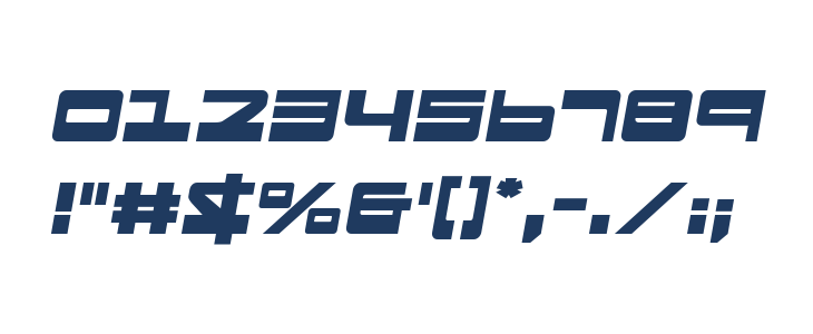 Searider Falcon Semi-Italic Other Characters