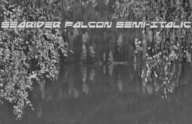Searider Falcon Semi-Italic Font examples