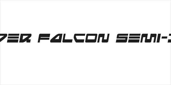 Searider Falcon Semi-Italic Logo