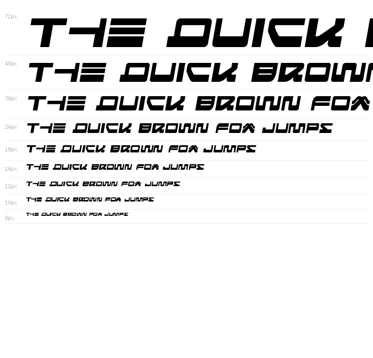 Searider Falcon Semi-Italic Waterfall