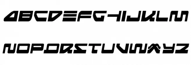 Searider Falcon Semi-Italic Caratteri MINUSCOLO
