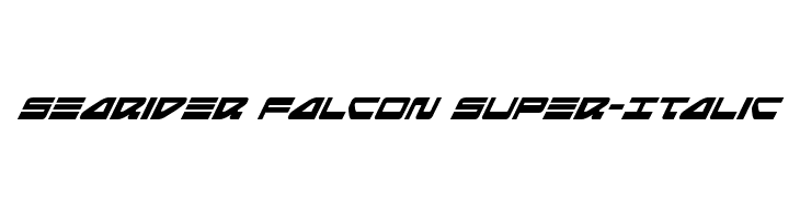Searider Falcon Super-Italic  les polices de caractères gratuit tlcharger