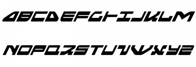 Searider Falcon Super-Italic Шрифта ВЕРХНИЙ