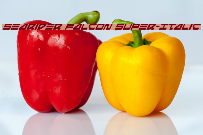 Searider Falcon Super-Italic Font examples