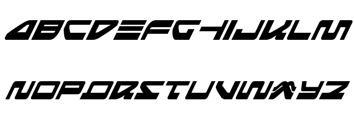Searider Falcon Super-Italic Font LOWERCASE