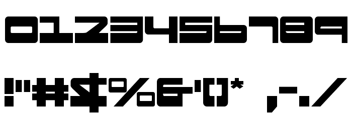 Searider Falcon フォント その他の文字