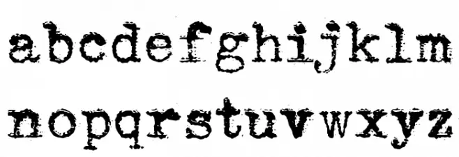 Sears Tower Font LOWERCASE