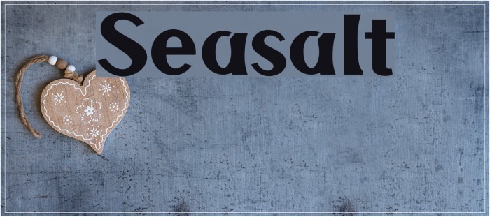 Seasalt Font examples