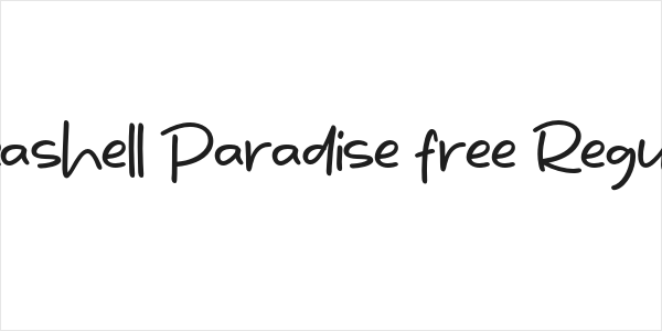 Seashell Paradise free Regular Logo