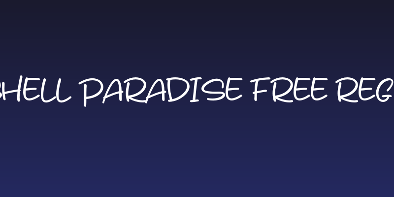 Seashell Paradise free Regular Social Header