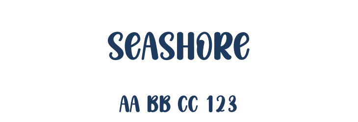 Seashore Font Preview