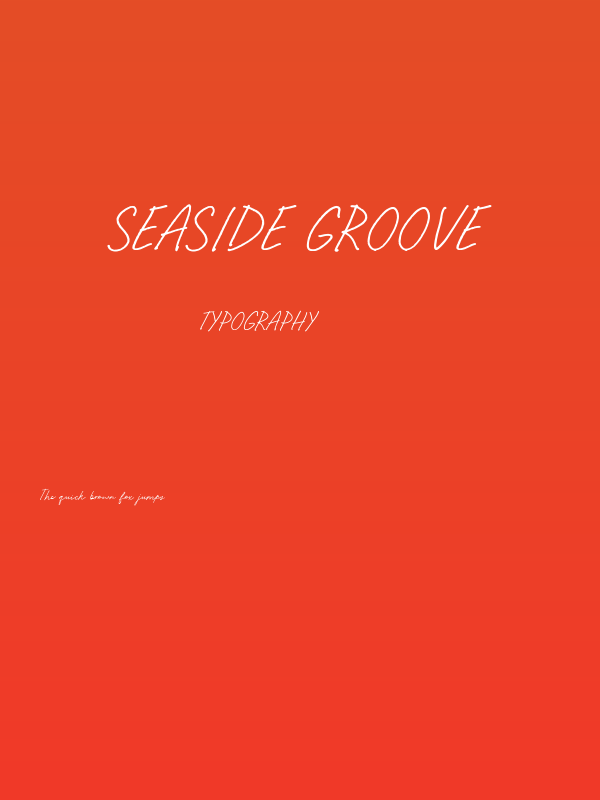 Seaside Groove Poster