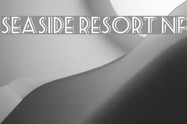 Seaside Resort NF Font examples