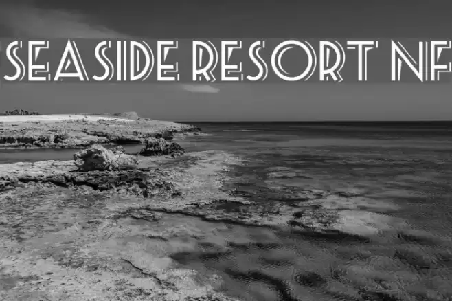 Seaside Resort NF Font examples