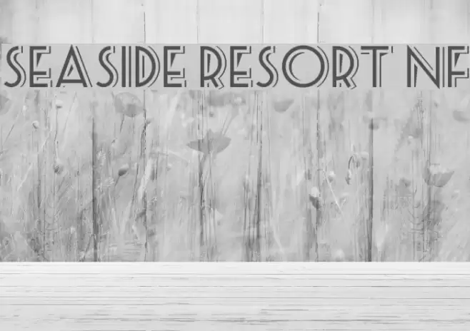 Seaside Resort NF Font examples