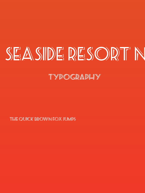 Seaside Resort NF Poster