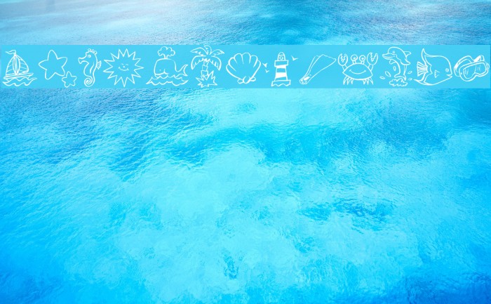Seaside Things Font examples