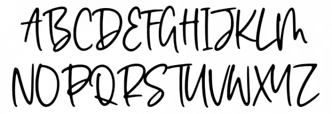 Seaside Schriftart Groß