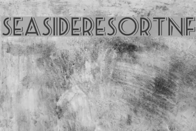 SeasideResortNF Font examples