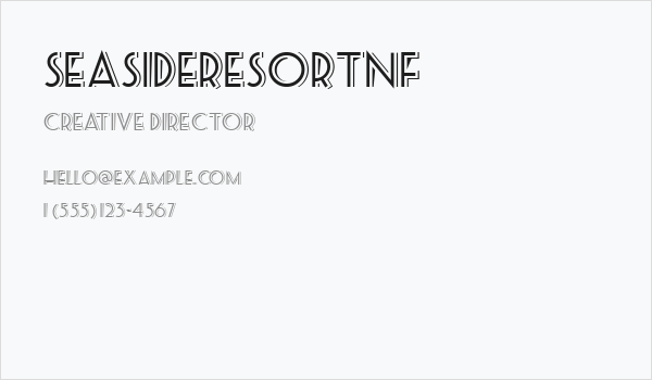 SeasideResortNF Business Card